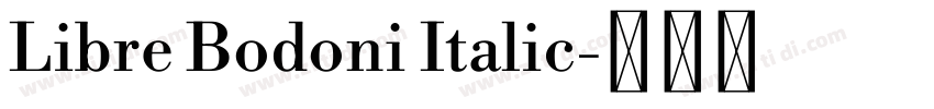 Libre Bodoni Italic字体转换